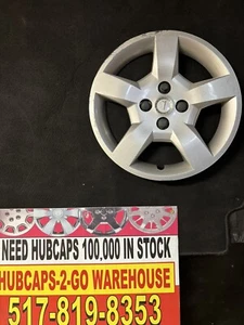 2009-2010 Pontiac G5 Bolt On Factory One Hubcap Oem Used With Curb Rash 5 Spoke - Picture 1 of 6