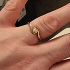 Beaverbrooks 9Ct Gold Engagement Ring, Size P - Used
