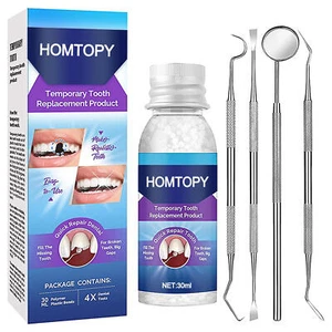30ml Tooth Repair Kit, Temporary Teeth Replacement Kit for Missing&Broken Teeth - Foto 1 di 14