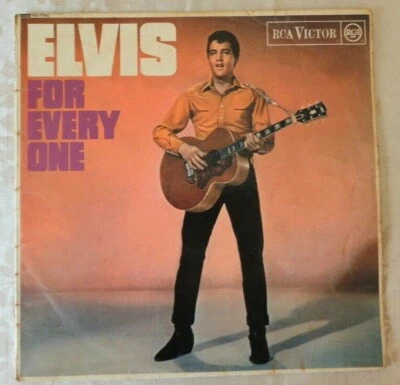 Elvis for everyone 33rpm LP vinyl record Mono RCA Victor RD7752 first pressing.  - Image 1 of 4