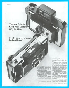 Polaroid Color Pack Land Camera Film 1965 Printanzeige 60er Jahre Fotos Bilder - Bild 1 von 3