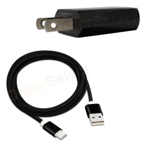 Wall Charger+USB Braided Cable 6FT for Google Pixel 1 2 3 3a / Pixel 1 2 3 3a XL - Picture 1 of 10