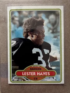 1980-1987 Topps Lester Hayes Collection RC #195 Oakland Raiders Centered MINT - Picture 1 of 3