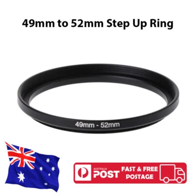 49-52 mm 49mm to 52mm 49mm-52mm Step-Up Stepping Up Ring Filter Adapter - image 1 of 3