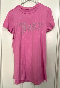 NWOT Pink Juicy Couture T-Shirt Dress With Rhinestone Logo Size Small - Picture 1 of 5