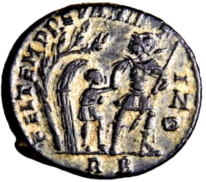 Constans I AD 337-350. Æ Centenionalis NONE ONLINE For Mintmark R B Roman Coin - Picture 1 of 4