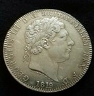 George III Full Crown 1819 LIX (No Stops On Edge) .