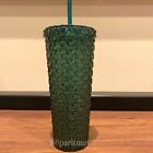 Studded Jeweled Plastic Tumbler with Straw 24 oz – Green (NEW)