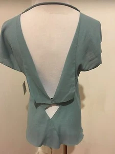ROLAND MOURET womens draped cotton top blouse shirt Sz 4 US 38 IT 36 $700 NWT - Picture 1 of 6