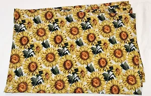 Set tovagliette decorazione tavolo autunno 4 girasole arancione giallo grigio tavola recinzione - Foto 1 di 2