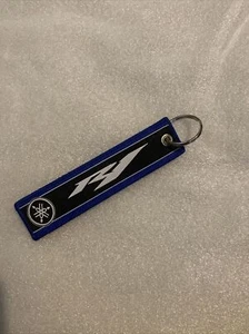 YAMAHA Racing / R1 Double Sided Embroidered Key Chain - Picture 1 of 4