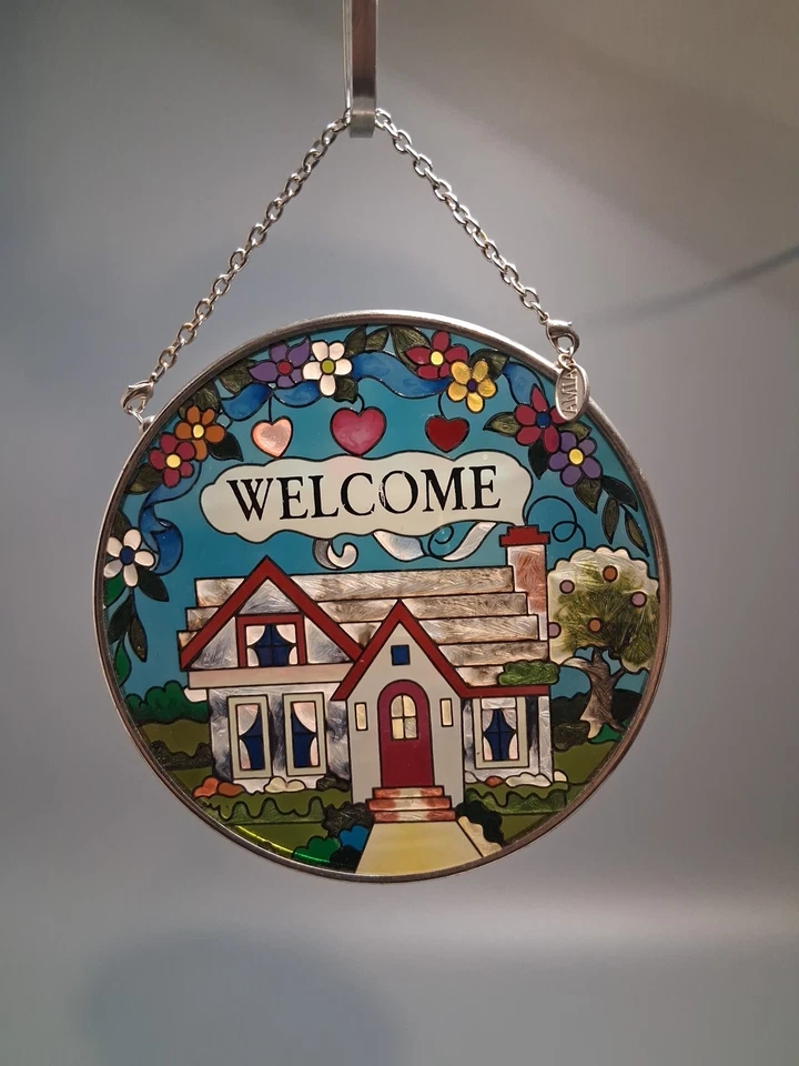 AMIA WELCOME STAINED GLASS SUN CATCHER - Image 1 of 4