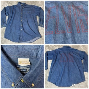 Elvis Presleys Graceland All Sport Denim Shirt !! Sz Large !! - Picture 1 of 14