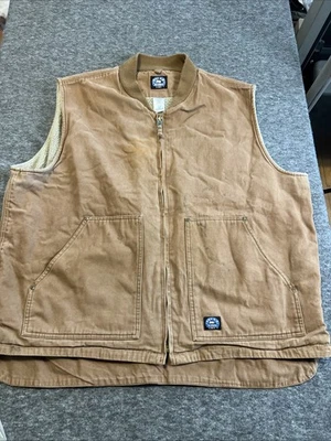 Chaleco Polar King Key Lona Envejecido Forrado Camionero Trabajo Granja Camionero Para Hombres 2XLT Foto 1 de 4