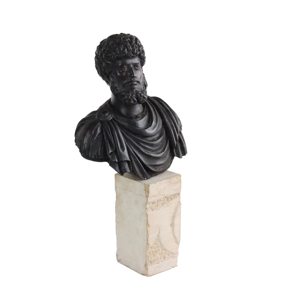 Scultura Antica Bronzo Marco Aurelio Fonderia Chiurazzi Napoli '900 Originale - Immagine 1 di 4