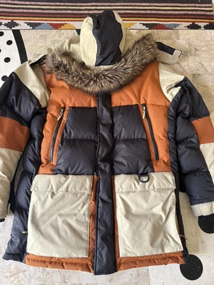 THE  North Face MENS 550 Down Retro MULTICOLOR PARKA HOODED Jacket M - Image 1 of 4