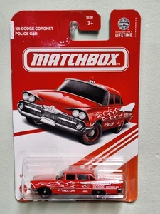 Matchbox Red Edition '59 Dodge Coronet Auto della Polizia 1/4 Bersaglio Esclusivo Rosso - Foto 1 di 6