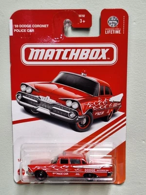 Красный спичечный коробок издание '59 Dodge Coronet полицейский автомобиль 1/4 Target эксклюзивный красный - Изображение 1 из 4
