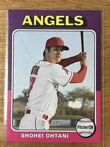 2019 Topps Archives 1975 Shohei Ohtani #101 Signature Omission Variation  - Picture 1 of 2