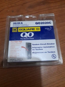 Square D QO 20-Amp 1-poliger Tandem-Leistungsschalter von Schneider Electric - Bild 1 von 2