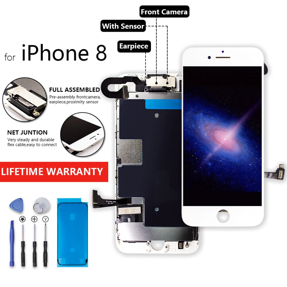 For iPhone 5 6 7 8 Plus LCD Touch Screen Display Digitizer Replacement+Camera US - Image 1 of 1