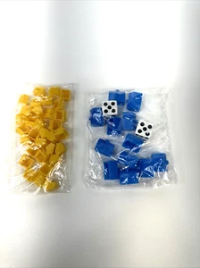 NEW 2001 Monopoly Simpsons Replacement Parts Game Pieces Houses, Hotels & Dice - Picture 1 of 5