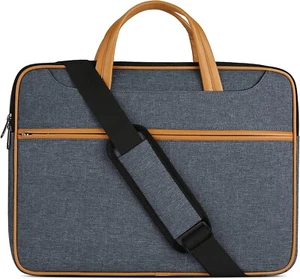 Borsa per laptop 15,6 pollici valigetta per laptop idrorepellente per laptop messenger a spalla - Foto 1 di 7