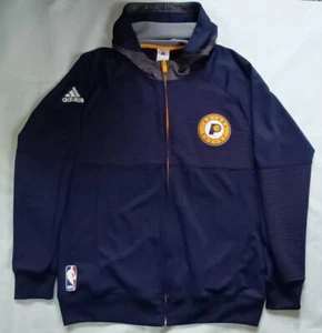 SUDADERA CON CAPUCHA ADIDAS INDIANA PACERS CREMALLERA COMPLETA CALENTAMIENTO TIRO TALLA L - Imagen 1 de 11