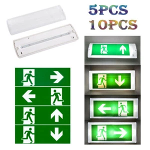 10x luci di emergenza LED uscita di emergenza luce di emergenza luce via di fuga illuminazione di emergenza batteria - Foto 1 di 41