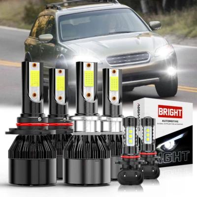 Combo de faros LED + luces antiniebla para Subaru Outback 2005 2006 2007 2008 2009 Foto 1 de 4