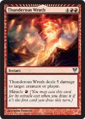 THUNDEROUS WRATH X4 4 4X Avacyn Restored MTG Magic the Gathering Cards DJMagic - Image 1 of 1