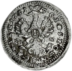 GERMAN STATES (BRANDENBURG-BAYREUTH) coin 1 Kreuzer 1751 CLR XF Extremely Fine - Picture 1 of 2