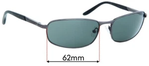 SFx Ersatz Sonnenbrillengläser passend für Caribbean Sun Cs0041m - 62mm breit - Bild 1 von 10
