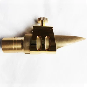 Excellent Gold Plated Tenor Saxophone Ligature for Metal mouthpiece NEW US - Picture 1 of 3
