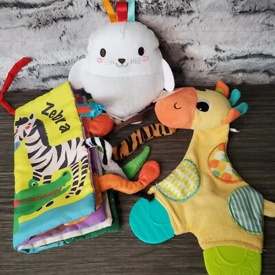 Lote de aprendizaje motor fino sensorial animal de peluche bebé niño texturizado Foto 1 de 4