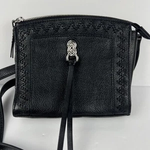 Bolso Bandolera Vintage Brighton Interlok Gigi Mini Cuero Tejido Negro Precio de Venta sugerido por el fabricante 330 USD - Imagen 1 de 19