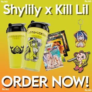 GamerSupps Waifu Creator Cup X Shylily Kill Lil w/keychain & Shrimpy pin IN HAND - Afbeelding 1 van 8