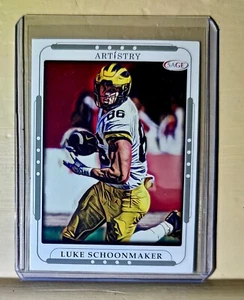 Luke Schoonmaker 2023 SAGE NFL Artistry Football #84 Card - Picture 1 of 2