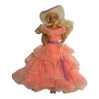 1991 Southern Belle Barbie peach purple dress recently unboxed