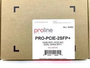 NEW Proline Gigabit Ethernet PCIe 2.0 x4 network interface card  PRO-PCIE-2SFP - Picture 1 of 2