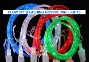 FLOWING LED LIGHT-UP Data Cable charger FOR ALL MICRO (TYPE-C) PHONES & DEVICES - Picture 1 of 19