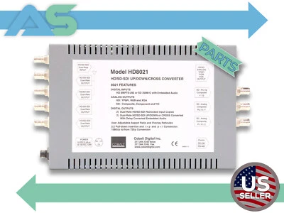 Cobalt HD8021 HD/SD-SDI UP/DOWN/CROSS Converter with Digital Inputs and Outputs - Image 1 of 4