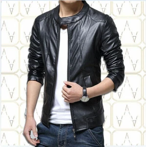 GIACCA DA UOMO ARTIGIANALE, MOD: GIUBBINO IN PELLE - MOD BROS-NERO - Picture 1 of 5