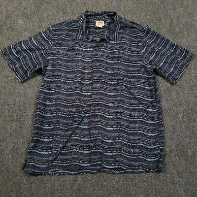 LL Bean Vintage Aztec Shirt Mens XLT Tall Traditional Fit Loop Collar Geometric - Image 1 of 4