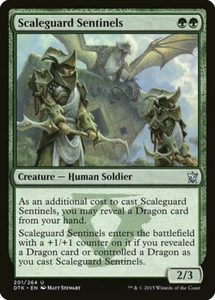 4 Scaleguard Sentinels 4x x4 - NM - Dragons of Tarkir - SPARROW MAGIC - Picture 1 of 1