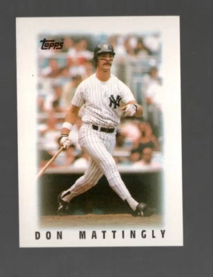 1986 Topps Major League Leaders Minis #28 Don Mattingly Near mint or better - Image 1 of 2