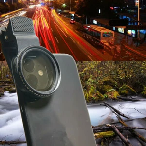 Phone Camera Lens Variable ND filter Neutral Density ND2-ND400 37mm with Clip - Picture 1 of 11