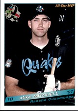 1997 Rancho Cucamonga Quakes Grandstand #29 Mike Mitchell All-Star Game MVP Card