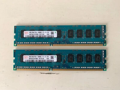 RAM ECC Hynix HMT351U7CFR8C-PB 8GB 2x4GB PC3-12800E DDR3 1600 MHz HP 662609-571 - Immagine 1 di 3