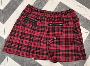 Dangerfield red plaid skort 20 - Picture 1 of 2